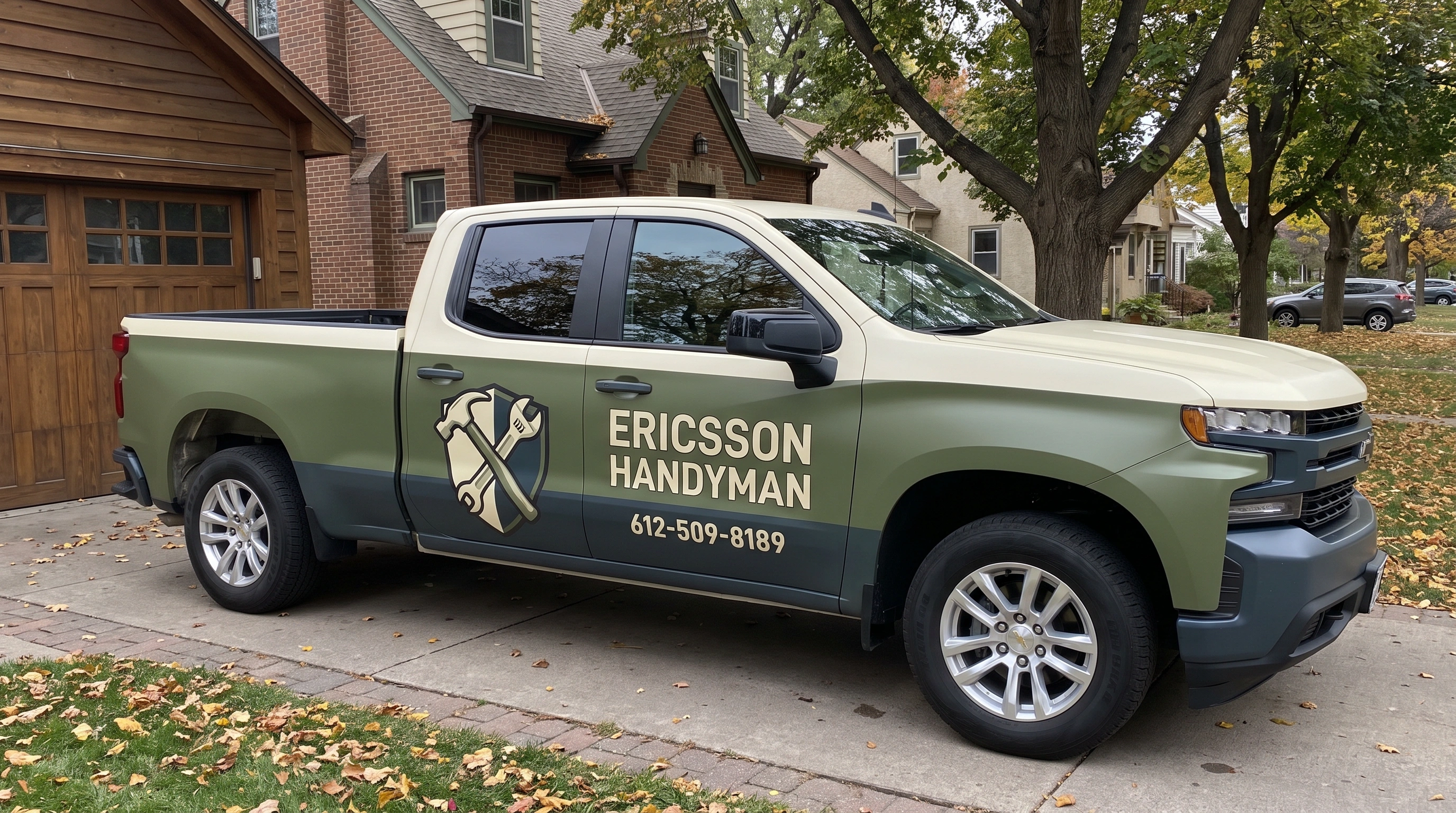Handyman at work on a residential repair project in Minneapolis